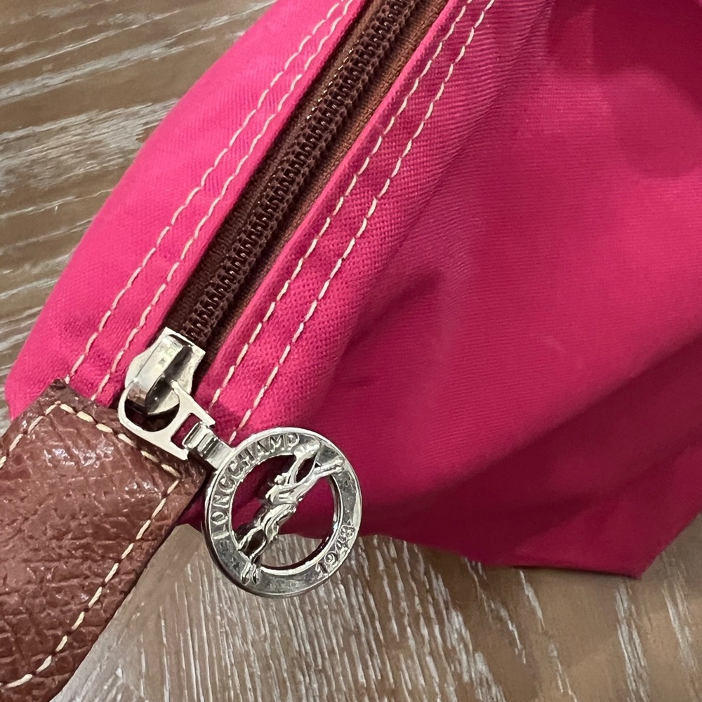 SOLD Long Champ Le Pliage “shopping” Modele Depose Pink  Shoulder Tote Bag Long - Picture 14 of 17